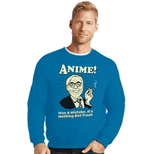 Load image into Gallery viewer, Shirts Crewneck Sweater, Unisex / Small / Sapphire Anime Trash
