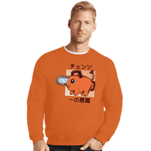 Load image into Gallery viewer, Shirts Crewneck Sweater, Unisex / Small / Red Cute Devil Dog Big Size
