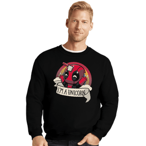 Shirts Crewneck Sweater, Unisex / Small / Black I'm A Unicorn