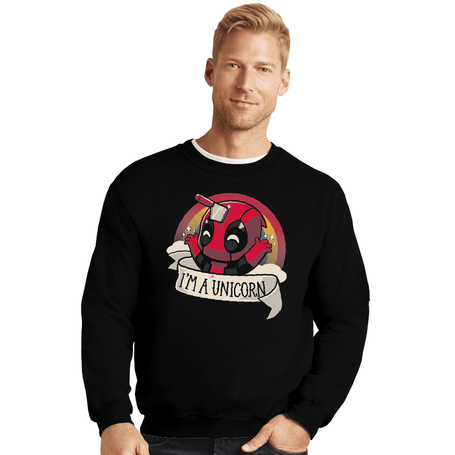 Shirts Crewneck Sweater, Unisex / Small / Black I'm A Unicorn