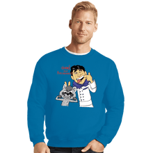Load image into Gallery viewer, Daily_Deal_Shirts Crewneck Sweater, Unisex / Small / Sapphire Chad &amp; Raccacoonie
