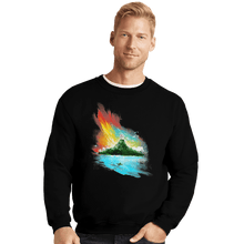 Load image into Gallery viewer, Shirts Crewneck Sweater, Unisex / Small / Black Sunset On Koholint
