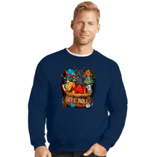 Load image into Gallery viewer, Shirts Crewneck Sweater, Unisex / Small / Navy Let&#39;s Roll!
