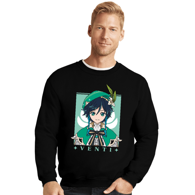 Shirts Crewneck Sweater, Unisex / Small / Black Venti