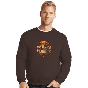 Shirts Crewneck Sweater, Unisex / Small / Dark Chocolate I Simply Walked