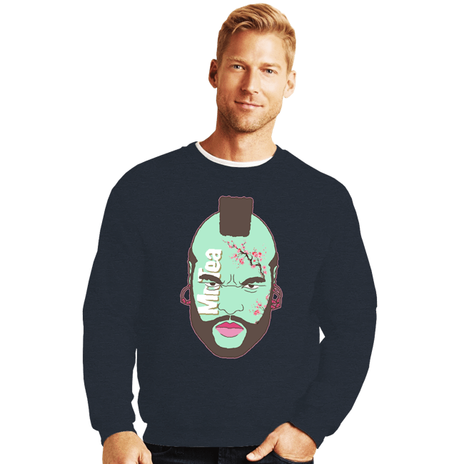 Daily_Deal_Shirts Crewneck Sweater, Unisex / Small / Dark Heather Mr. Tea