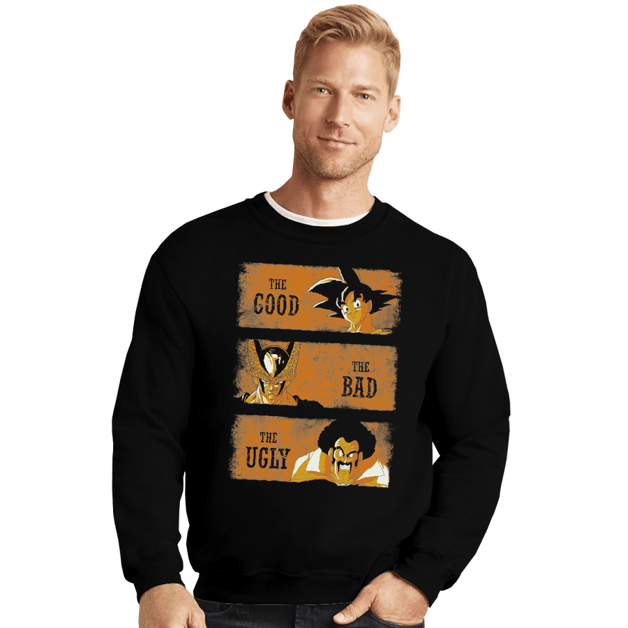 Shirts Crewneck Sweater, Unisex / Small / Black Good Bady Ugly DBZ