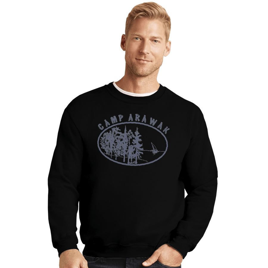 Shirts Crewneck Sweater, Unisex / Small / Black Camp Arawak