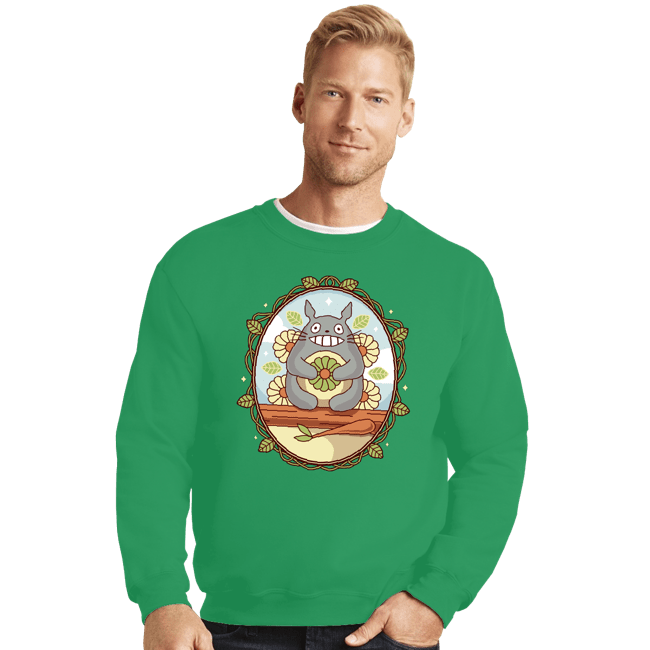 Shirts Crewneck Sweater, Unisex / Small / Irish Green True Natural Friendship