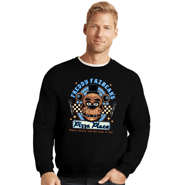 Secret_Shirts Crewneck Sweater, Unisex / Small / Black Freddy's Pizza Place