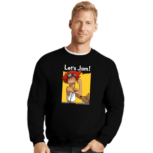 Shirts Crewneck Sweater, Unisex / Small / Black Jamming With Edward