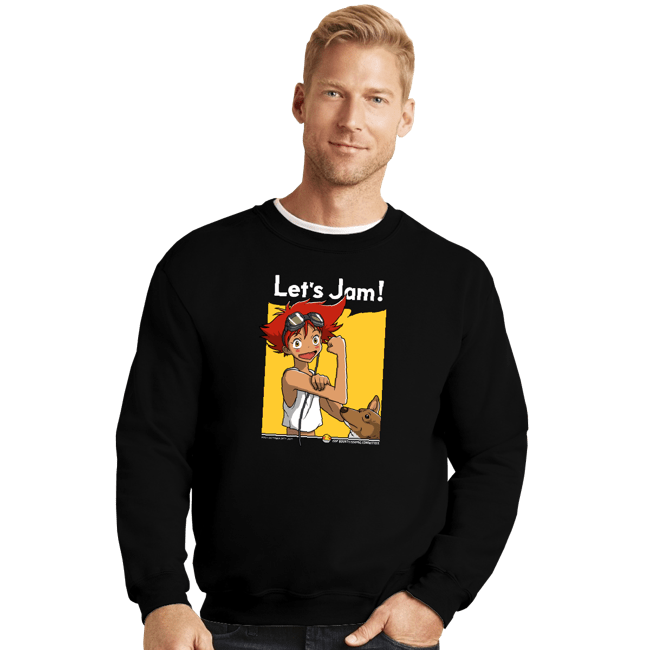 Shirts Crewneck Sweater, Unisex / Small / Black Jamming With Edward