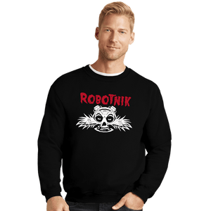Secret_Shirts Crewneck Sweater, Unisex / Small / Black Punk Egg