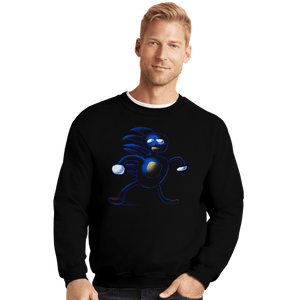 Shirts Crewneck Sweater, Unisex / Small / Black Sanic
