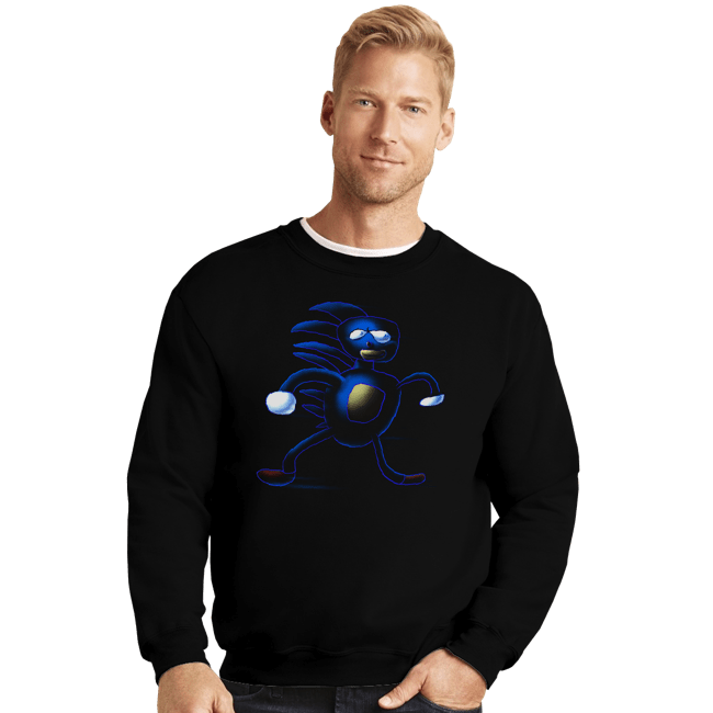 Shirts Crewneck Sweater, Unisex / Small / Black Sanic