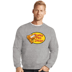 Daily_Deal_Shirts Crewneck Sweater, Unisex / Small / Sports Grey Blinky Pro Shops