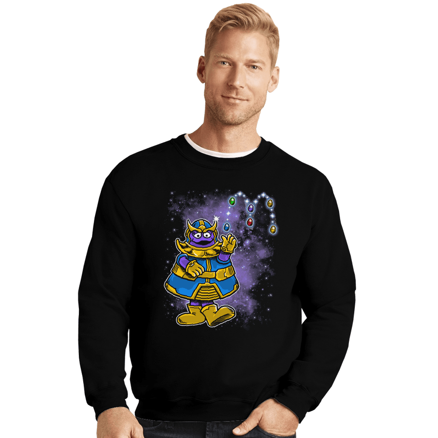 Shirts Crewneck Sweater, Unisex / Small / Black Grimace!