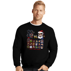 Daily_Deal_Shirts Crewneck Sweater, Unisex / Small / Black Battle For Christmas