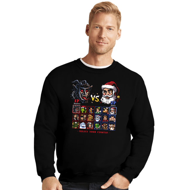 Daily_Deal_Shirts Crewneck Sweater, Unisex / Small / Black Battle For Christmas