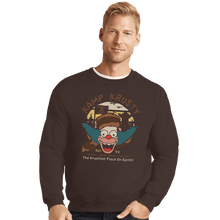 Load image into Gallery viewer, Secret_Shirts Crewneck Sweater, Unisex / Small / Dark Chocolate Krusty Brand Tee
