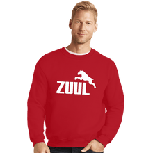 Load image into Gallery viewer, Shirts Crewneck Sweater, Unisex / Small / Red Zuul Athletics
