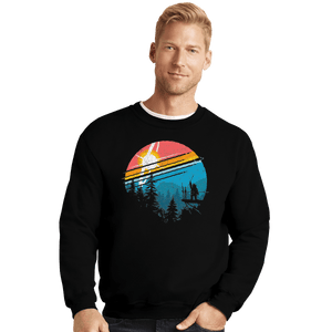 Shirts Crewneck Sweater, Unisex / Small / Black Galactic Victory