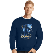 Load image into Gallery viewer, Shirts Crewneck Sweater, Unisex / Small / Navy Retro Ex-Soldier
