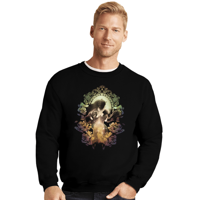Secret_Shirts Crewneck Sweater, Unisex / Small / Black Enchanted Rose