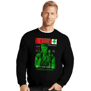 Last_Chance_Shirts Crewneck Sweater, Unisex / Small / Black Redfield Green Herb