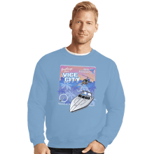 Load image into Gallery viewer, Shirts Crewneck Sweater, Unisex / Small / Powder Blue Greetings From Vice City
