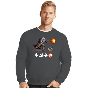 Secret_Shirts Crewneck Sweater, Unisex / Small / Charcoal Mandoken