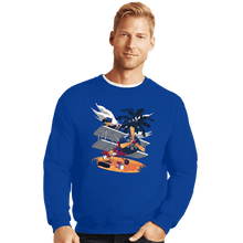 Load image into Gallery viewer, Daily_Deal_Shirts Crewneck Sweater, Unisex / Small / Royal Blue Repairs
