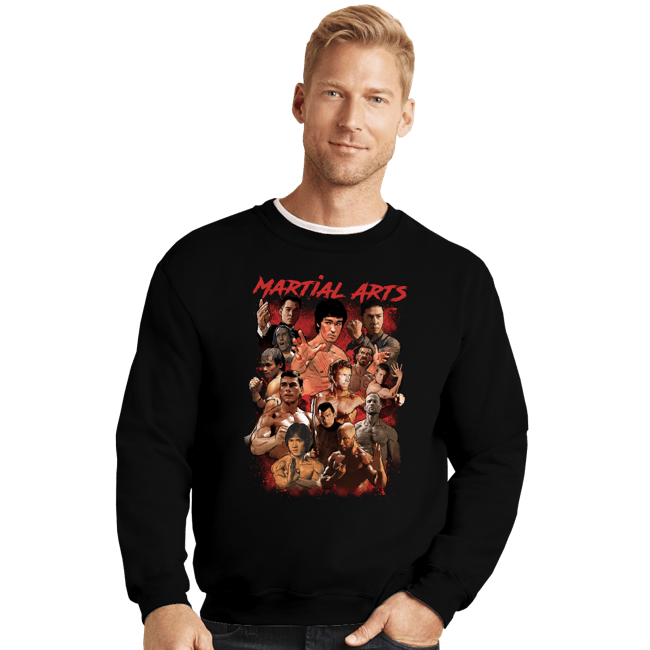 Secret_Shirts Crewneck Sweater, Unisex / Small / Black Martial Arts