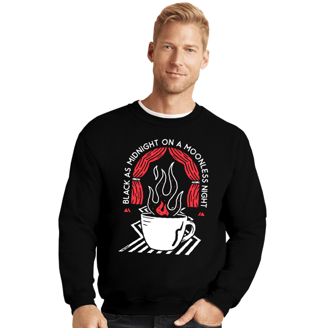Secret_Shirts Crewneck Sweater, Unisex / Small / Black Moonless Night