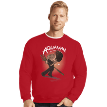 Load image into Gallery viewer, Shirts Crewneck Sweater, Unisex / Small / Red Arthur Curry VS The World
