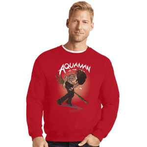 Shirts Crewneck Sweater, Unisex / Small / Red Arthur Curry VS The World