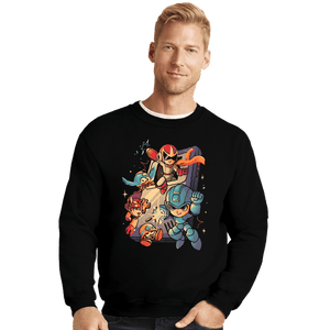 Daily_Deal_Shirts Crewneck Sweater, Unisex / Small / Black Mega Console