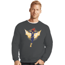Load image into Gallery viewer, Shirts Crewneck Sweater, Unisex / Small / Charcoal Bat Girl
