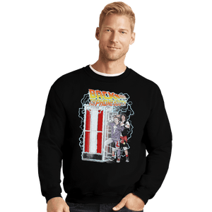 Shirts Crewneck Sweater, Unisex / Small / Black Back to the Phone Booth