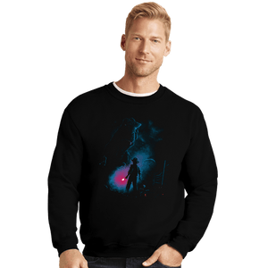 Daily_Deal_Shirts Crewneck Sweater, Unisex / Small / Black Attack On T-Rex