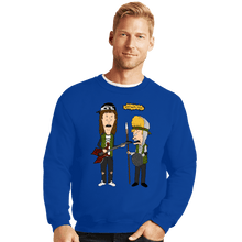 Load image into Gallery viewer, Daily_Deal_Shirts Crewneck Sweater, Unisex / Small / Royal Blue Most Metal Ever
