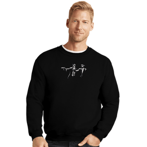 Shirts Crewneck Sweater, Unisex / Small / Black Cheech Fiction