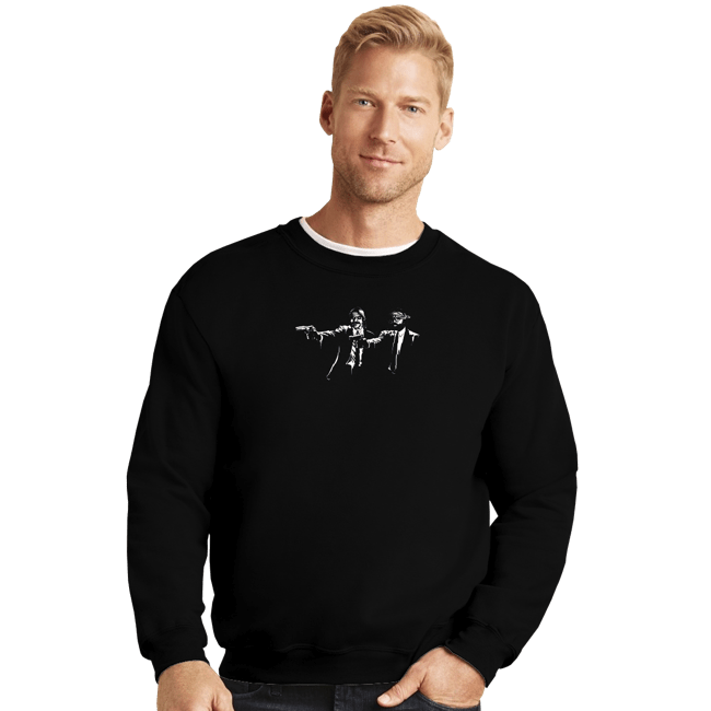 Shirts Crewneck Sweater, Unisex / Small / Black Cheech Fiction