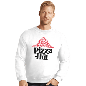 Shirts Crewneck Sweater, Unisex / Small / White Pizza The Hut