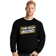 Load image into Gallery viewer, Shirts Crewneck Sweater, Unisex / Small / Black The High Ground
