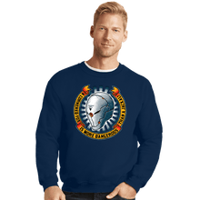 Load image into Gallery viewer, Secret_Shirts Crewneck Sweater, Unisex / Small / Navy A Cornered Fox
