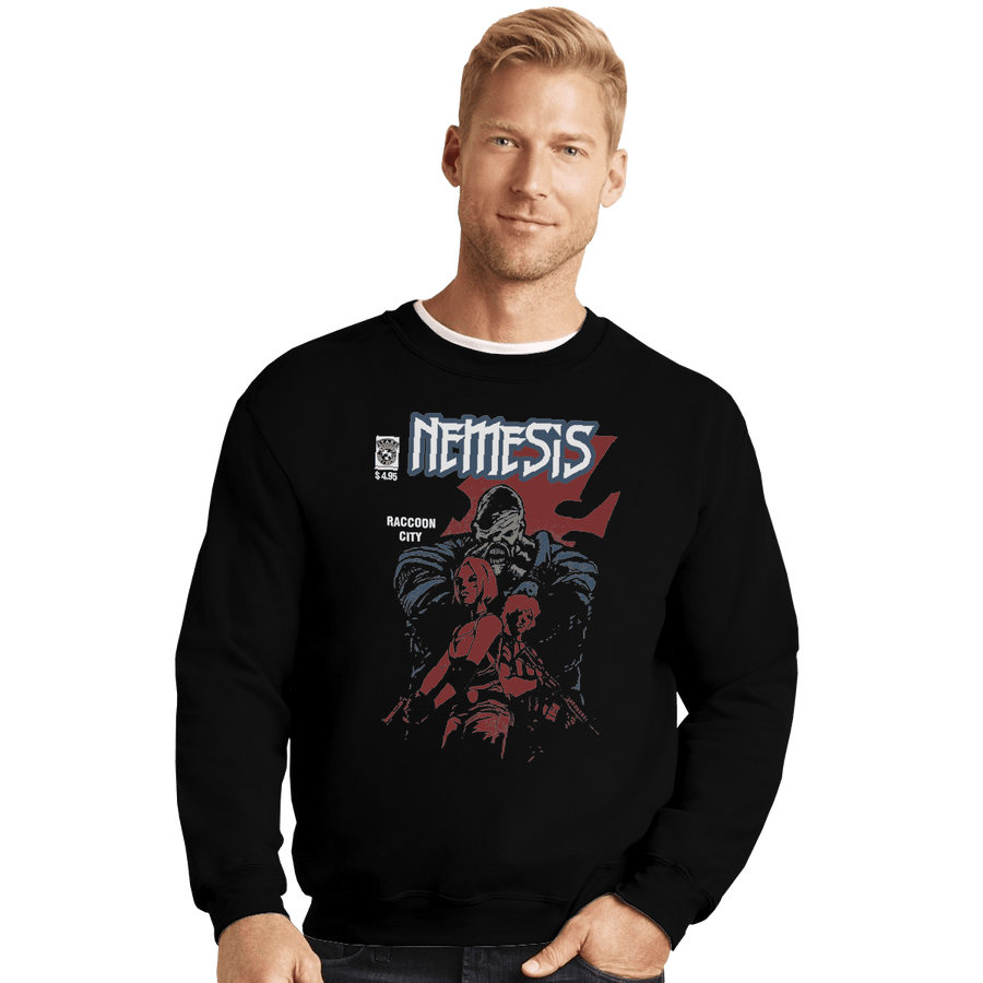 Shirts Crewneck Sweater, Unisex / Small / Black Nemesis
