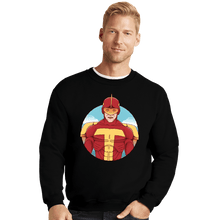 Load image into Gallery viewer, Shirts Crewneck Sweater, Unisex / Small / Black Turbo Man
