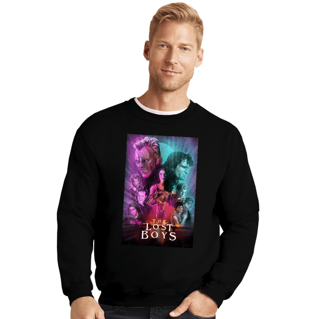 Daily_Deal_Shirts Crewneck Sweater, Unisex / Small / Black The Lost Boys