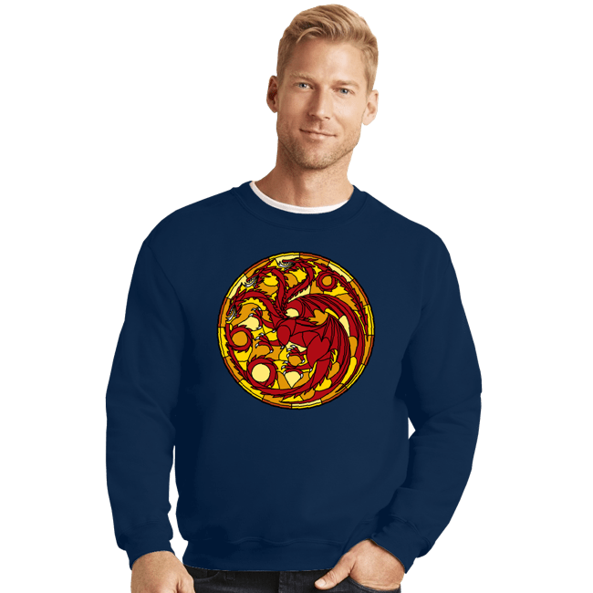 Daily_Deal_Shirts Crewneck Sweater, Unisex / Small / Navy Age Of The Dragon